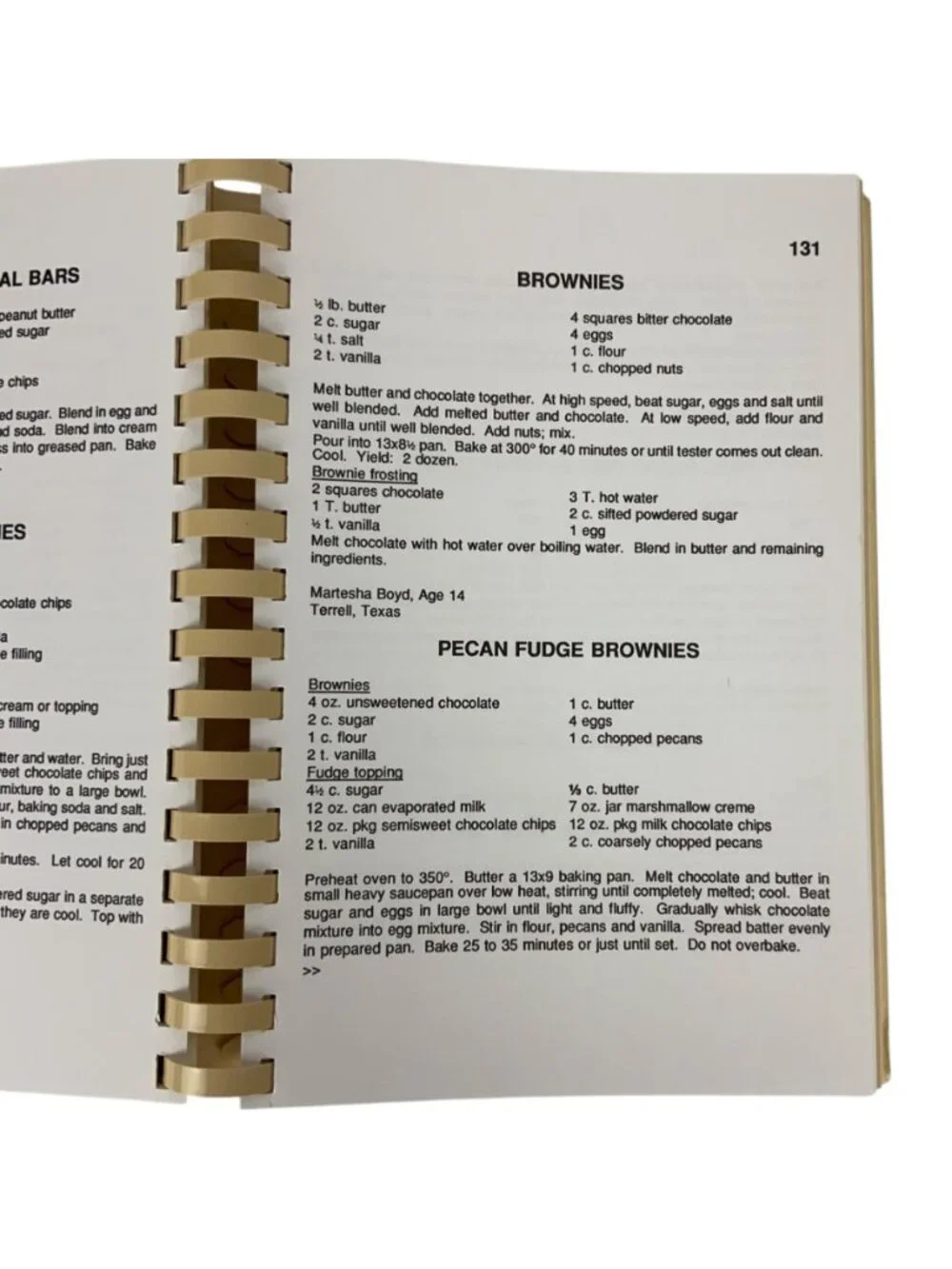 State Fair Of Texas Prize Winning Recipes Cookbook Spiral Bound 1992